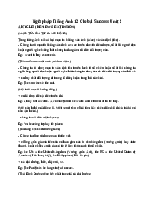 Ngữ pháp Tiếng Anh 12 Global Success Unit 2