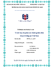 Tiểu luận Trình bày thị phần các thương hiệu điện thoại di động tại Việt Nam  - Kinh tế học vi mô | Trường Đại học Ngân hàng Thành phố Hồ Chí Minh