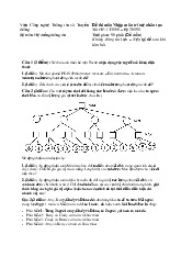 Đề thi môn Nhập môn trí tuệ nhân tạo| Môn Nhập môn trí tuệ nhân tạo| Trường Đại học Bách Khoa Hà Nội