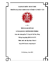 Ứng dụng Lý thuyết Nhu cầu và Thỏa mãn trong phân tích mối liên hệ giữa hành vi tiếp nhận truyền thông của công chúng trẻ tại Việt Nam | Tiểu luận lý luận báo chí và truyền thông
