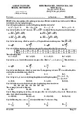 Đề cuối thi học kì 1 toán lớp 10 trường Kiến An Hải phòng