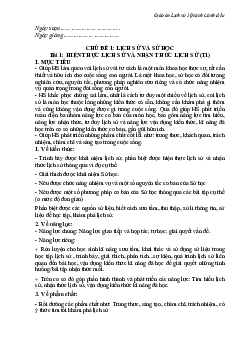 Giáo án Lịch sử 10 sách Cánh diều (HKI)