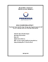 Xây dựng kế hoạch thực hiện công việc trong hoạt động quản lý vận hành khối lưu trú, trường hợp khách sạn có 60 phòng, công suất 80% | Bài báo cáo kiểm tra giữa kỳ học phần Vận hành và giám sát khối lưu trú trong khách sạn | Trường Đại học Phenikaa