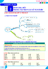 Phương pháp giải toán tính chia hết trong tập hợp các số tự nhiên Toán 6 KNTTVCS