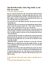 Quy định tiêu chuẩn, chức năng, nhiệm vụ của Ban cán sự lớp