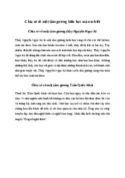 Chia sẻ về một tấm gương hiếu học mà em biết Tiếng việt 4| Chân trời sáng tạo