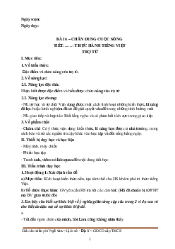 Giáo án Ngữ văn 8 Bài 6: Chân dung cuộc sống | Tiết: Thực hành Tiếng việt, trợ từ | Kết nối tri thức