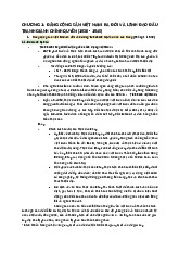 Ghi chú Chương 1: Đảng cộng sản Việt Nam & vấn đề độc lập 1930-1945 | Môn Lịch sử Đảng - Đại học Ngoại Thương