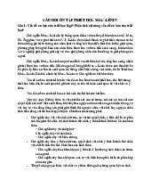 Câu hỏi ôn tập cuối kì Môn Triết học Mác - Lênin | Đại học Bách Khoa Hà Nội