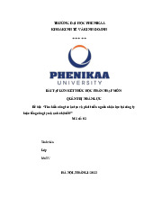 Tìm hiểu công tác đào tạo và phát triển nguồn nhân lực tại công ty hoặc tổng công ty mà anh/chị biết? | Bài tập lớn kết thúc học phần Nhập môn Quản trị nhân lực