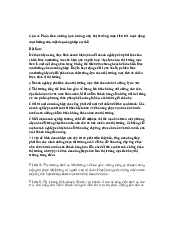 Bài tự luận - Quản trị kinh doanh| Đại học Kinh Tế Quốc Dân