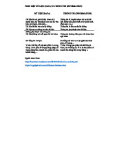 PHÂN BIỆT DỮ LIỆU VÀ THÔNG TIN: TỔNG HỢP THÔNG TIN CHI TIẾT