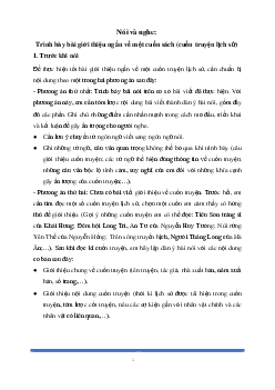 Soạn bài: Trình bày bài giới thiệu ngắn về một cuốn sách (cuốn truyện lịch sử) Ngữ Văn 8 | Kết nối tri thức