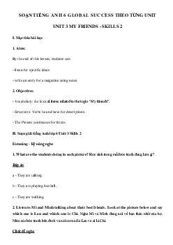 Tiếng Anh lớp 6 unit 3 Skills 2