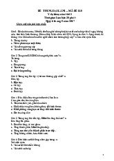 Ôn tập Y học đa khoa | Đại học Y khoa Phạm Ngọc Thạch