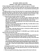 ĐỀ CƯƠNG CHÍNH SÁCH CÔNG