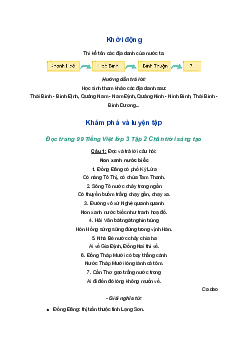 Tiếng Việt 3 trang 99 Bài 3: Non xanh nước biếc | Chân trời sáng tạo