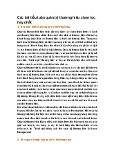 Các bài tiểu luận quản trị thương hiệu chọn lọc hay nhất