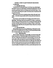 CHƯƠNG 1: CƠ SỞ LÝ LUẬN VỀ CHĂM SÓC KHÁCH HÀNG