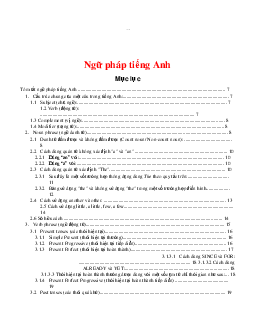 Ngữ pháp tiếng Anh cơ bản | Đại học Thủy Lợi