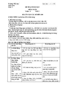 Giáo án Toán 2 Cánh Diều-4 cột học kỳ 1 rất hay-Bộ 3