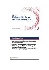 Bài 3. Hệ thống phát hiện và ngăn chặn tấn công (IDPS) môn Phòng chống tấn công mạng | Trường Đại học Bách Khoa Hà Nội