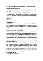 Bài thu hoạch chuyên đề tăng cường khối đại đoàn kết toàn dân tộc