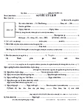 Mẫu lý lich. Trường Đại học Nguyễn Tất Thành