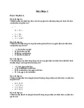 Câu hỏi ôn tập Máy điện 1 | Đại học Bách Khoa Hà Nội