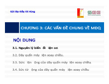 Giới thiệu về các vấn đề chung máy điện quay trong Chương 3 môn Máy điện 1 | Trường Đại học Bách Khoa Hà Nội