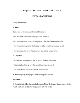 Tiếng Anh 12 Unit 6 Language