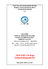 Giáo Trình Kinh Doanh Ngoại Hối - Tài Chính Ngân Hàng (CĐKT 2020)
