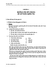 Kế toán Quản trị: Tổng hợp và Phân tích 2024 | Kế toán quản trị | Đại học Nông Lâm Thành phố Hồ Chí Minh
