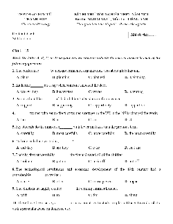 Đề thi thử Tốt nghiệp THPT 2024 môn Tiếng anh - THPT Đào Duy Từ, Thanh Hóa