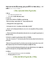 Phân tích bài thơ Rằm tháng giêng của Hồ Chí Minh - Ngữ văn 12