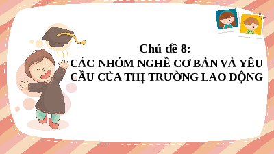 Giáo án điện tử Hoạt động trải nghiệm 11 Chủ đề 8 Kết nối trí thức : Các nhóm nghề cơ bản và yêu cầu thị trường lao động, hoạt động 1: Tìm hiểu về các nhóm nghề cơ bản