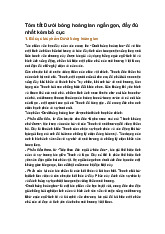 Tóm tắt Dưới bóng hoàng lan ngắn gọn, đầy đủ nhất kèm bố cục