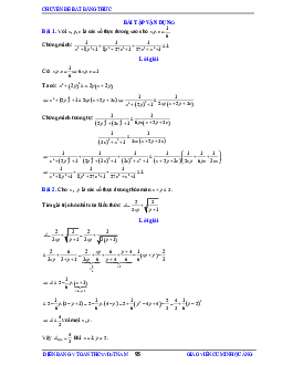 TOP 102 bài toán bất đẳng thức và giá trị lớn nhất, giá trị nhỏ nhất chọn lọc