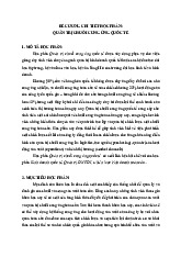 Đề cương chi tiết môn Quản trị chuỗi cung ứng quốc tế | Đại học Kinh tế Quốc Dân