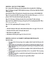 Bài tập tự luận môn Kế toán tài chính    | Học viện Nông nghiệp Việt Nam