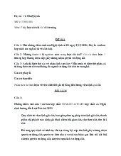 Đề cương môn Luật đất đai - Trường Đại học lao động -  xã hội.