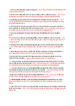 50 câu trắc nghiệm đúng sai ôn tập chương 1, 2 môn Kinh tế chính trị Mác - Lênin