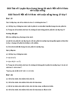 Giải Toán 6 Luyện tập chung trang 20 | Kết nối tri thức