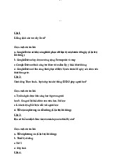 Câu hỏi và đáp án nhập môn E-learning - Kế toán tài chính | Đại học Mở Hà Nội Kế toán tài chính | Đại học Mở Hà Nội