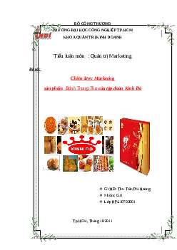 Chiến lược Marketing sản phẩm  Bánh Trung Thu của tập đoàn Kinh Đô