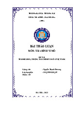 Tìm hiểu hoạt động tài chính vi mô ở Việt Nam | Bài thảo luận kinh tế vi mô