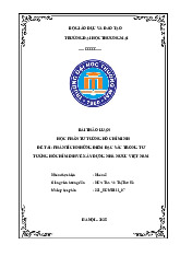 Phân tích những điểm đặc sắc trong tư tưởng Hồ Chí Minh về xây dựng Nhà nước Việt Nam | Bài thảo luận tư tưởng Hồ Chí Minh