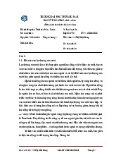 Bài thi học phần Triết học Mác - Lênin - Mã đề 4 | Trường Đại học Thương Mại