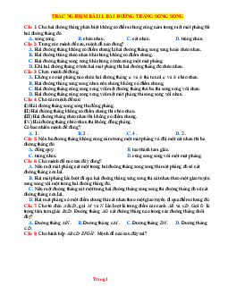 Trắc nghiệm bài 11 hai đường thẳng song song mức thông hiểu