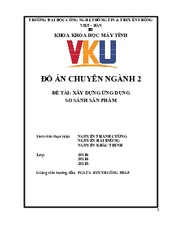 Đồ án cơ sở 3: Xây dựng ứng dụng và so sánh sản phẩm